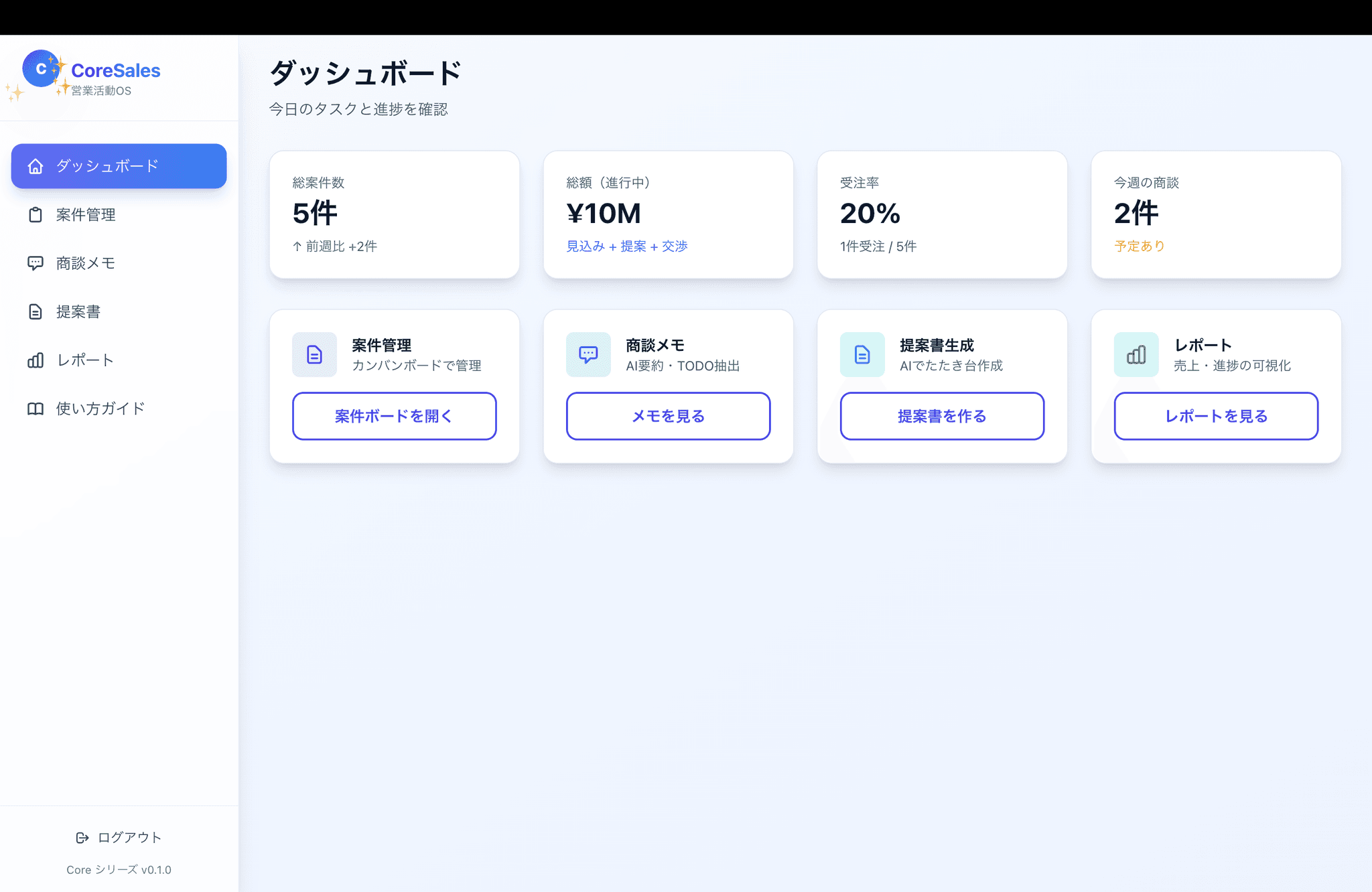 Core Sales｜営業OS・SFA/CRM